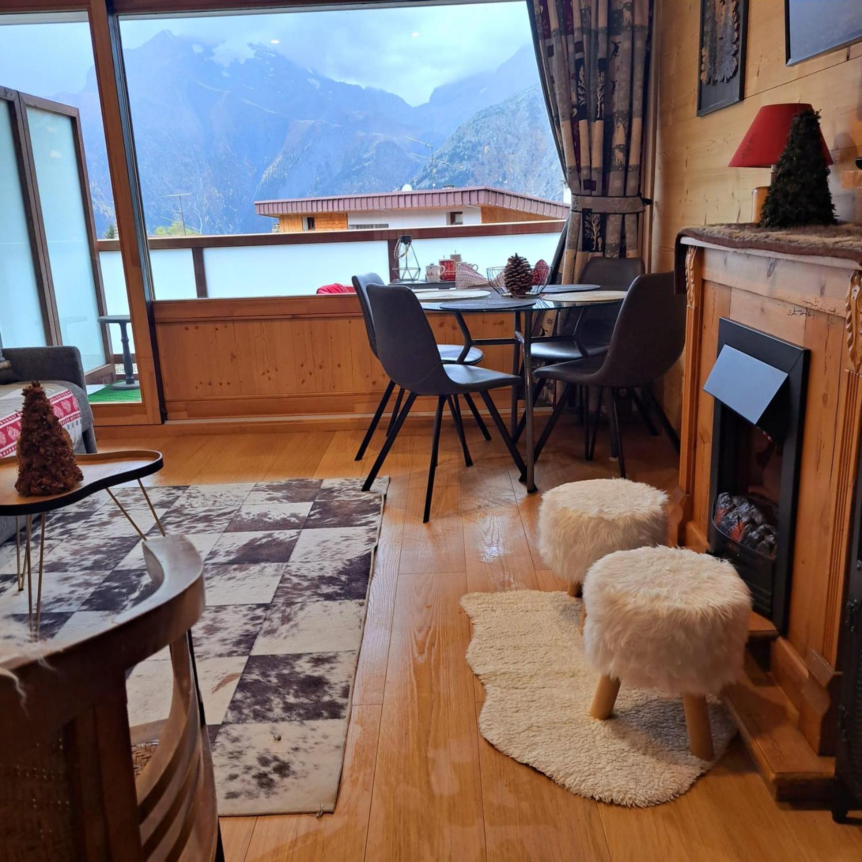 לס דה-אלפס Studio 2 Alpes Style Chalet Au Pied De Telesiege Du Diable מראה חיצוני תמונה